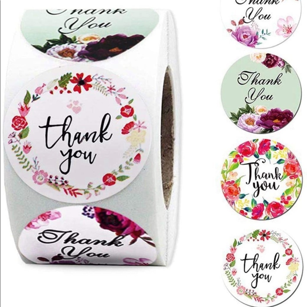 Thank you stickers